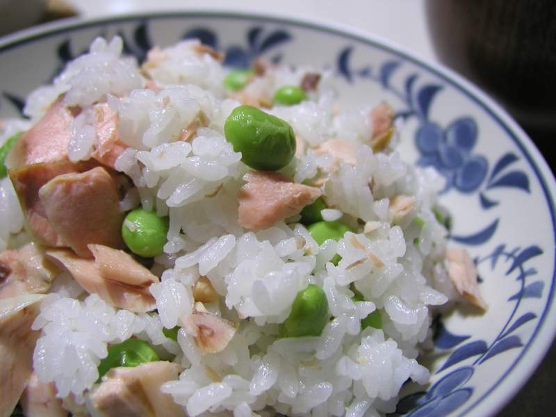 鮭豆（しゃけまめ）ご飯